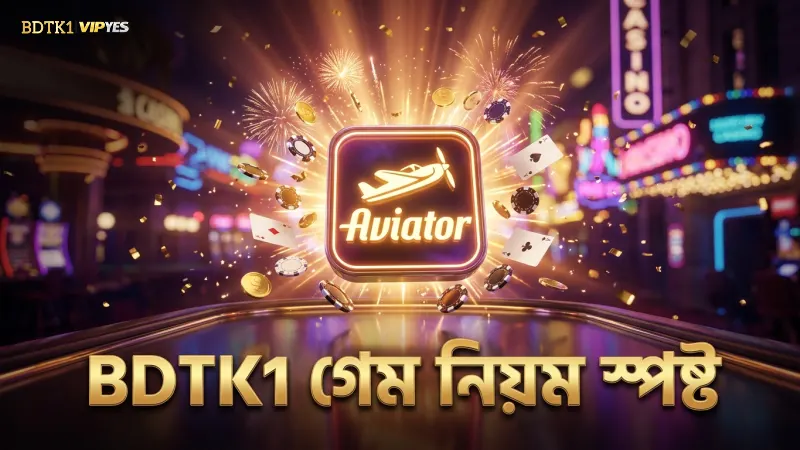 BDTK1 প্ল্যাটফর্মে এভিয়েটর গেমের মূল নিয়মগুলো স্পষ্টভাবে বর্ণিত।