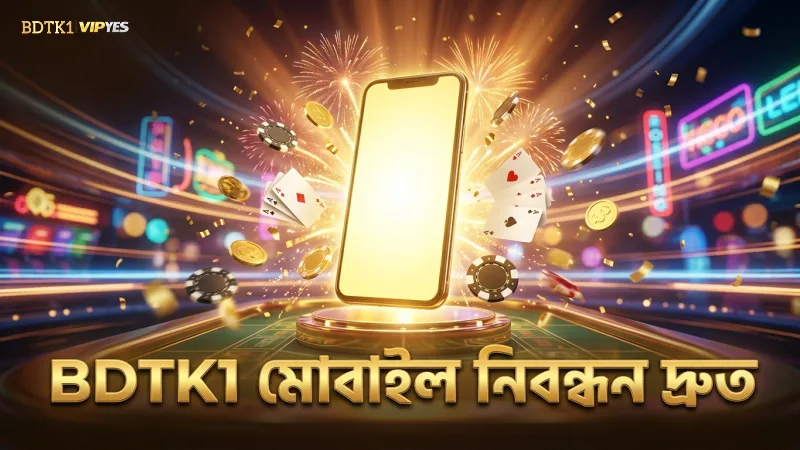 BDTK1 অ্যাকাউন্ট মোবাইল ভেরিফিকেশনসহ দ্রুত নিবন্ধন করা যায়।
