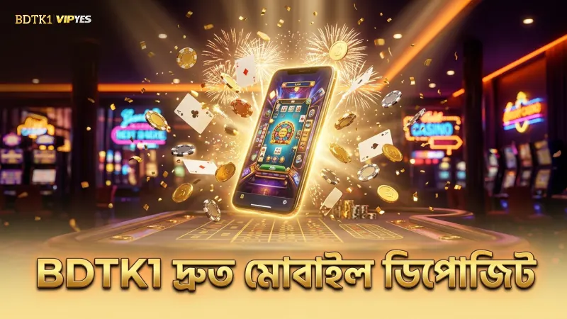 BDTK1 ডিপোজিট পদ্ধতি মোবাইল থেকে দ্রুত লেনদেন নিশ্চিত করে