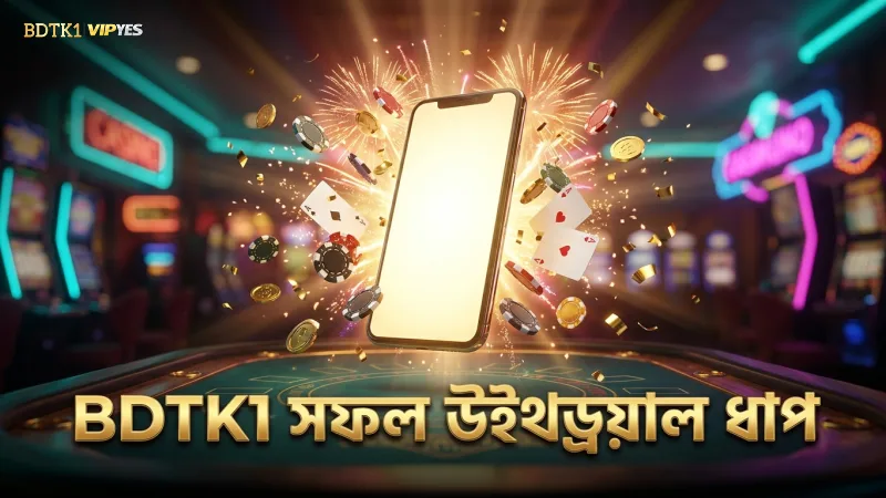 BDTK1-এ সফল উইথড্রয়ালের জন্য স্পষ্ট ধাপসমূহ।
