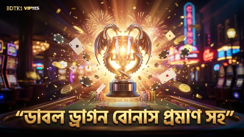 ডাবল ড্রাগন বোনাসে সফল কয়েন জয়ের প্রমাণসহ স্ক্রিনশট।