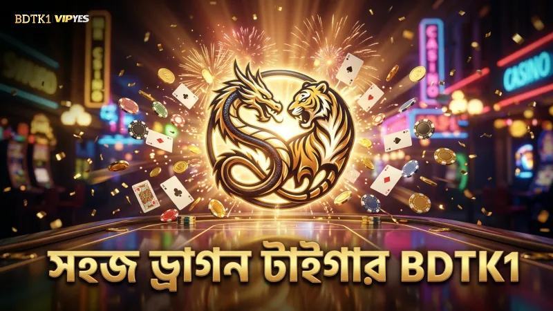 ড্রাগন টাইগার সহজ নিয়ম ও দ্রুত খেলার সুবিধা BDTK1 এ