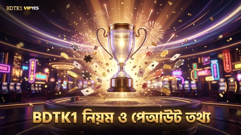 BDTK1 প্ল্যাটফর্মে নিয়ম এবং পেআউটের বিস্তারিত তথ্য।