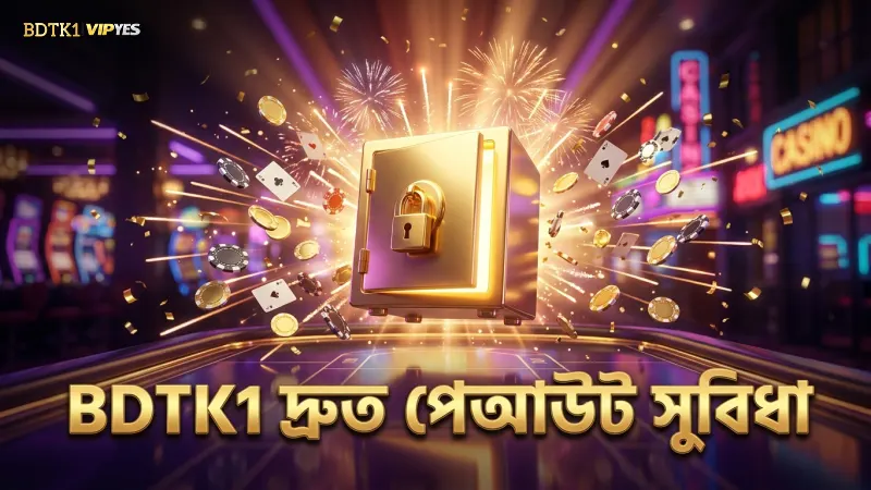 দ্রুত পেআউট পেতে BDTK1-এর নিরাপদ সিস্টেম ব্যবহার করুন