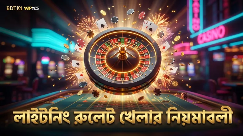 লাইটনিং রুলেটের সঠিক খেলার ধাপ ও নিয়মাবলী দেখানো হয়েছে