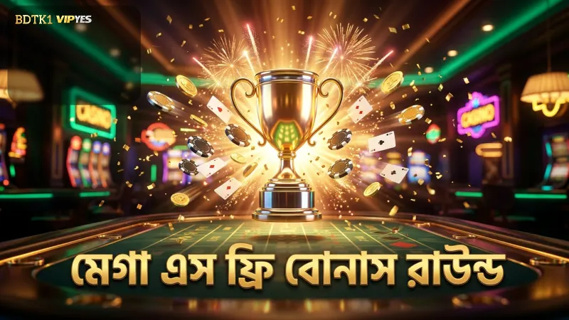 ফ্রি বোনাস রাউন্ডে মেগা এস এর কার্যকারিতা
